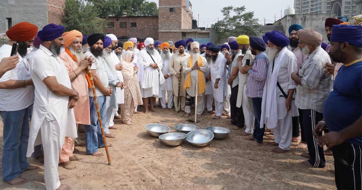 Launch of Kar Seva for construction of Diwan Hall at Gurdwara Singh Shaheedan Sohana